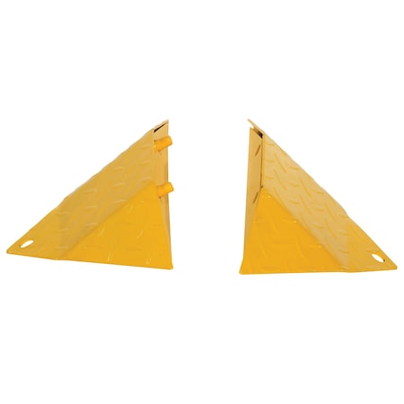 Vestil Steel, 15-1/4 in Height, 2 in Length, Yellow 1 PR TSPIKE-EC